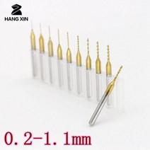금속절단기 0.2-1.1mm 티타늄 코팅 카바이드 PCB 드릴 10 피스 금속 Dremel CNC 라우터 목공 공작 기계 액, 13 10PCS  0.3-1.2mm_01 3.175mm