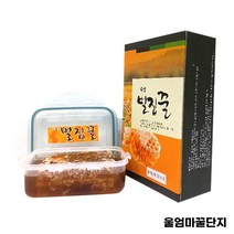 (할인이벤트) 울엄마꿀단지 벌집꿀 400g 팩 벌꿀집 국내산 100% 벌꿀, 1개