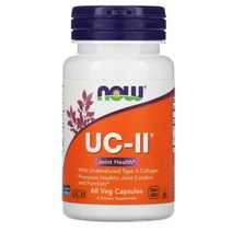 나우푸드 비변성 U-II 타입 제 2형 콜라겐 40mg 60 베지 캡슐 조인트 헬스, 1개, 기본
