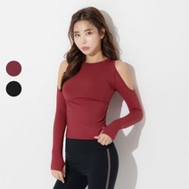 [필로소피아] 윙스 트임 요가 긴팔티셔츠 P1078 / 요가복상의 트임요가복 롱슬리브 필라