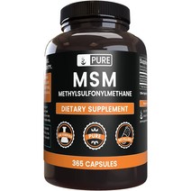 PURE 관절살리도 MSM관절영양제 1650mg 365캡슐 121일분, FREE, 365개(1팩)
