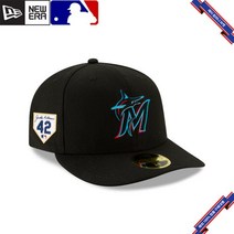 뉴에라 스냅백 MLB [마이애미 말린스] Jackie Robinson Day 2023 Low Profile 59FIFTY Fitted 912527