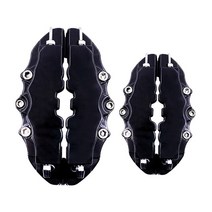 캘리퍼커버 브레이크튜닝 Caliper Covers Red Universal For Car Styling Cover Kit Wheel Hub Modification, [06] black L