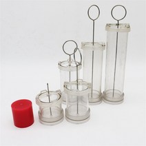 4/6/8/10cm DIY 실린더 기둥 양초 수제 공예 만들기 금형 도구 세트 원통형 원료, 14 6x10cm