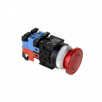 건흥전기 1A1B 조광 푸쉬락 버섯형 비상 스위치 6V DC 25mm KBL25EA-1C11조광 비상 푸쉬 락 스위치, 옐로우 [KBL25EA-1CY11]