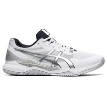 ASICS 남성용 젤 택틱 배구화 화이트/퓨어 실버 9.5 112220