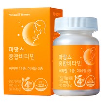 비타민하우스 임산부 수유부 무첨가 종합비타민&미네랄 14종 특허 엽산 60정 멀티비타민, 6박스
