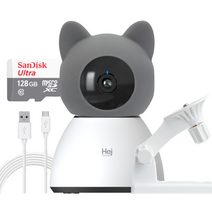 헤이홈 스마트 홈카메라 Pro + 특수브라켓 + SD카드 + 케이블연장(3m) + 캐릭터커버(헤이캣), 홈카메라Pro +특수브라켓+SD카드+케이블+헤이캣