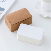 명함용 메시지 및 책 이름 빈 카드 3.3x9cm 300gsm 100 개, 01 100pcs, 한개옵션1