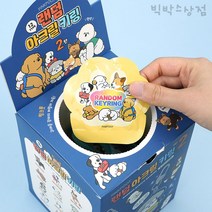 강아지 랜덤 아크릴 키링 60개입 (BOX) 랜덤박스 캐릭터키링 미니 열쇠고리 가방고리 키홀더 악세사리 팬시 단체선물추천