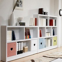 와이드 1500 2단 책장 1800 3단 책꽃이 어린이 학생 대형 아이들방 맞춤형 공부방 도서관, 삼나무워시