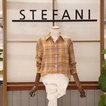 스테파니 컬러체크 롱셔츠(A2SH05040)
