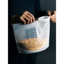 실리콘 지퍼백(1 000ml) 푸드백, 핑크