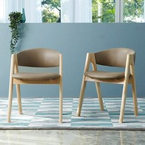 하프 의자 1+1 / 2colors, 월넛