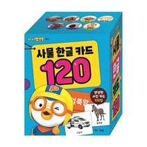 뽀롱뽀롱 뽀로로 사물 한글 카드 120, One color | One Size