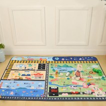 KC인증/유아동 즐거운 영어놀이 도로매트 150x200 아이방 놀이방 키즈카페, 도로매트 영어놀이(150x200)