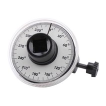 각도자 각도 토크 렌치 12 인치 드라이브 게이지 자동 수리 도구 360 조절 측정 Torquemeter 다이얼, 한개옵션0