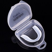 스포츠용 마우스피스 치아 구강 이빨보호 격투기 복싱 프리사이즈, 블랙 화이트