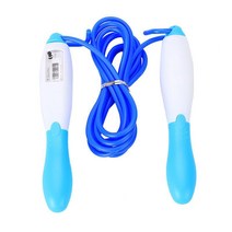 무줄 줄넘기 대구 계수 헬스 운동 부담금 여중고 훈련 와이어 로, 파란색[기계계수/PVC로프] - 겸용[로프+무로소구/