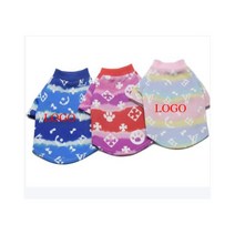 Petshop 제품 스웨터 액세서리 강아지 코트 발명품 펫샵 용품 럭셔리 복장 디자이너 옷 대량, S, Blue LOGO
