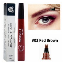 액상 충진기 주입기 액체 소분 액상 포장 Microblading 눈썹 펜 방수 포크 팁 문신 연필 오래 지속되, 03 3