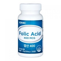 GNC 엽산 400, 100정, 1개, 100정