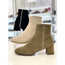 닥스 닥스 DAKS 여성 5cm 스웨이드 사이드라인 보석장식 포인트 앵클부츠 DIB214 (P002325923)