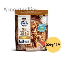 롯데제과 퀘이커 오트 그래놀라 시리얼 골든넛츠, 400g, 3개