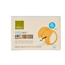 우리집 요거트가 들어간 샌드웨이퍼 32g 달달구리 건강한 아이간식 어른간식 추석 설날 명절 올가 홈캉스 식재료, 6개