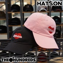 [햇츠온]J0HU203 THE HUNDREDS 브랜드 Romance Dad Hat 언스트럭쳐 소프트 볼캡 블랙 핑크 야구 모자 AD