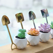 내일의공간 다육이 숟가락 미니삽 4종세트 (원예삽/모종삽)