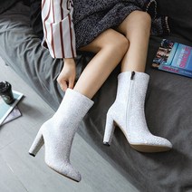 해외직구 슈퍼 스팽글 마녀 앵클부츠 스틸레토 하이힐 구두 3종 by the shoes on
