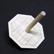 나무팽이 1ea 팽이만들기 나무 공예 재료, 문살