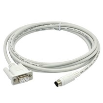 FX PLC 프로그래밍 케이블 RS232 다운로드 라인 미쓰비시 FX0N/1N/2n/ 0S/1 S/3U 시리즈에 적합한, White-Economic, 2m