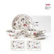 [새해선물]게이또 버킹검 2인조 홍차 다과세트 8P, 단품