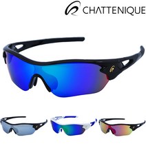 샤뜨니끄 편광 미러 스포츠 선글라스 도수클립 방탄렌즈 낚시 자전거 등산 캠핑 골프 야구 패션스포츠고글 썬글라스 스포츠고글, 18 화이트/블루프레임 분리형 밀러 블루 편광렌즈