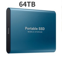 2022 고속 외장 하드 드라이브 500GB 2TB 4TB 8TB USB3.1 SSD 2.5 인치 휴대용 16TB 노트북 PS4 용 디스크, 19 64TB Blue, 한개옵션1