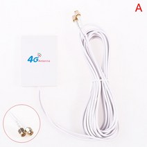 LTE 모뎀 4G 28dBi 3G LTE 안테나 SAM TS9 커넥터 라우터 Anetnna 외장 (3m RG174 케이블 모뎀 포함), 01 SMA