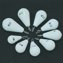 [단일코리아] 원터치 야광 봉돌 다운샷 원투 벌크 물방울추 원투 고리 야광추 문어 쭈꾸미, 원터치 야광봉돌 35호(2개입)