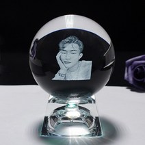 투명볼 유리볼 빙수볼 개인화 된 크리스탈 사진 공 사용자 정의 이미지 레이저 조각 유리, 100mm, 크리스탈 led 베이스