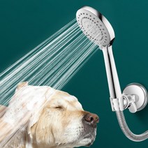 흡착식 샤워기 거치대 걸이 홀더 [시즌2 각도조절 탈부착 접착 무타공 욕실 샤워 헤드 행거], 단품