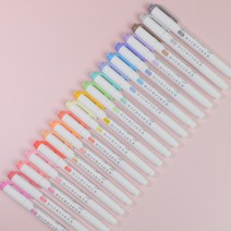 제브라 ZEBRA 마일드라이너 트윈형광펜 +20 Color, 시트러스그린(MCG)