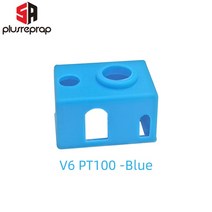 3D프린터부품 V6 볼케이노 MK8/MK9/CR10/CR10S 용 3D 프린터 부품 실리콘 양말 가열 블록 보온 커버, 05 V6 PT100 -Blue