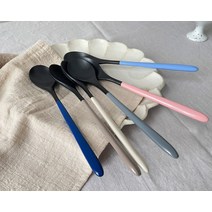 골든벨 자연 옻칠 수저 세트 1+1 컬러, 라이트블루+크림