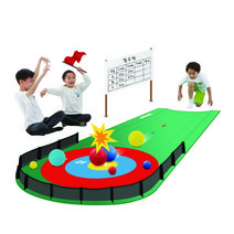 아이소파 뉴스포츠 게임 유아 체육 교구 컬링 매트볼 세트 (ID-CM78), 화이트, 블루