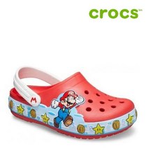 크록스 아동 샌달 39- 206438-8C1 Kids Crocs Fun Lab Super Mario Lights Clog Flame
