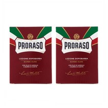 PRORASO Aftershave Lotion Red 프로라소 애프터 쉐이브 로션 레드 100ml 2팩