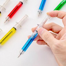 주사기 볼펜 펜시 판촉펜 (5P) 다색펜 선물 유성펜