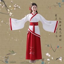 공연복 중국전통의상 여성 귀비 스윗 속치마 고대복장 사진 클래식 클로로포름 한원소 소매가 넓은 예 2619086556, 레드 속치마 L