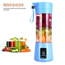 다이어트 디톡스 해독주스 휴대용 텀블러 블렌더 미니 전기 과일 감귤류 핸드 헬드 과즙 병 레몬 믹서기 압착기 리머 기계, 01=purple_기타